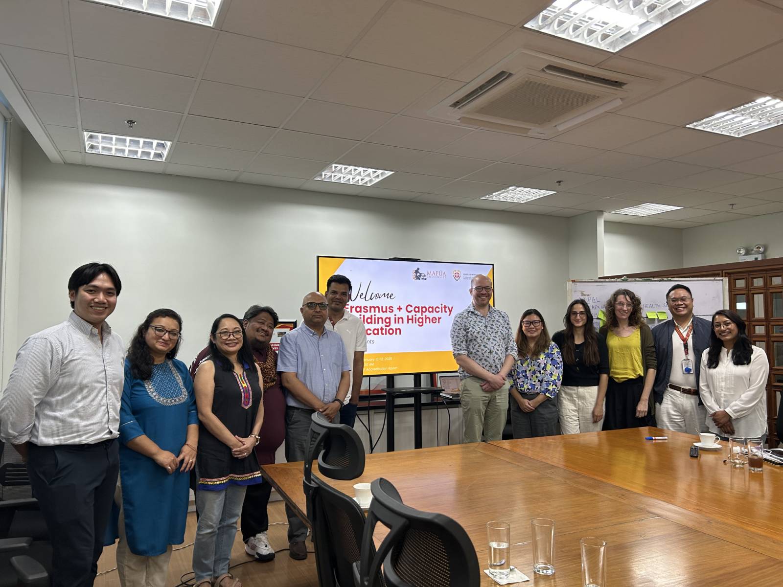 Representatives from partner universities during the CHANGE-PH Erasmus+ Capacity Building first meeting